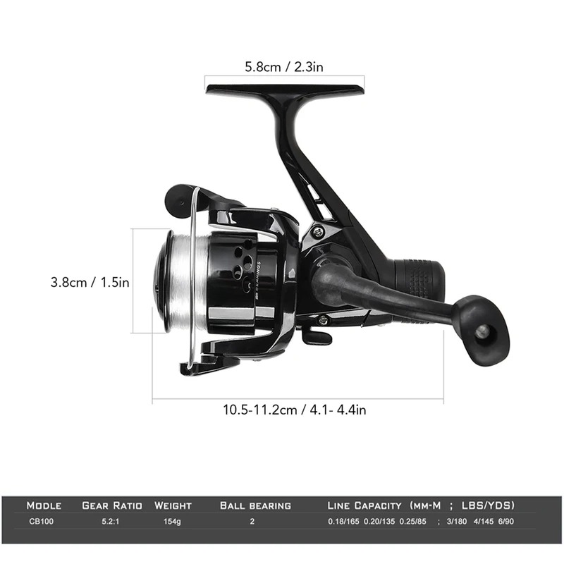 BRAVMAK 2.1/ 2.3 mTelescopic F - Spincast Reel review and price
